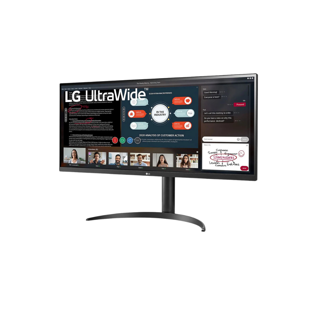 LG 34WP550B 34-inch IPS UltraWide Monitor with 2 HDMI, DP Port, Height Adjustment, Black