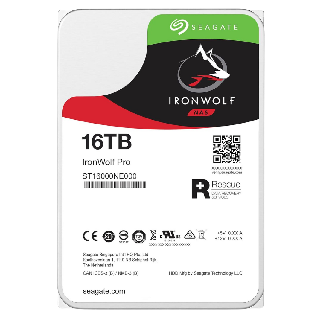 Seagate 16TB Ironwolf Pro ST16000NE000 HDD Serial ATA-600