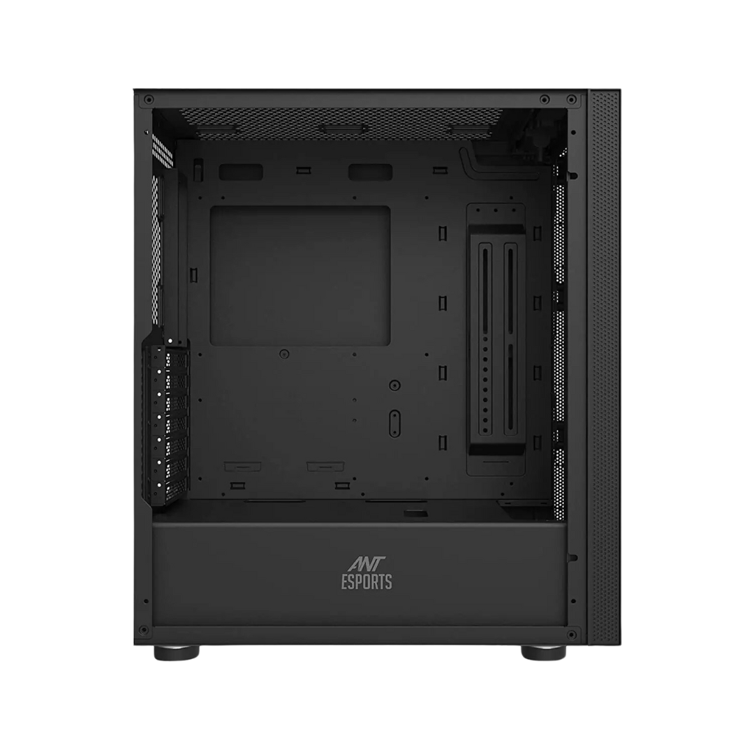 Ant Esports Graffiti ATX Black Cabinet - Tempered Glass, 360 Radiator Support