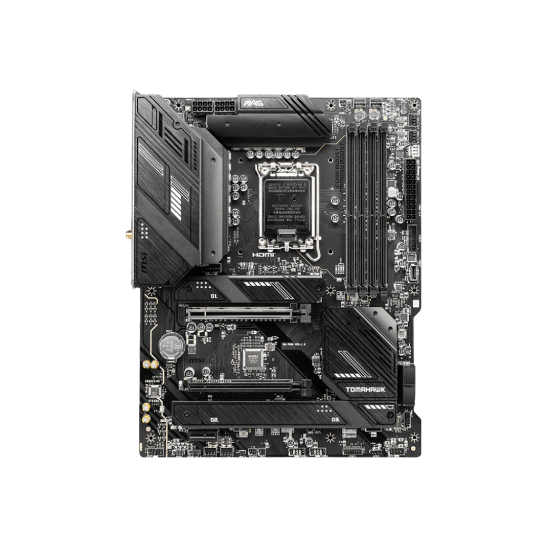 MSI MAG B760 TOMAHAWK WIFI DDR4 Motherboard - Intel 14th/ 13th/ 12th Gen CPU, Intel Wi-Fi 6E, Realtek 7.1-Channel Audio, PCIe 5.0 Slot