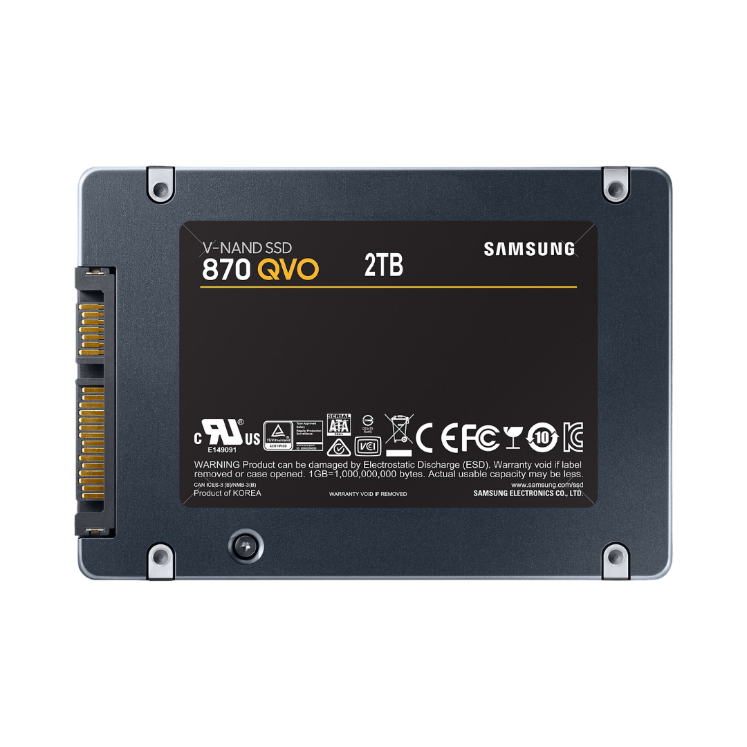 Samsung 2TB 870 QVO 2.5" MZ-77Q2T0BW SSD - 2,000 GB Capacity