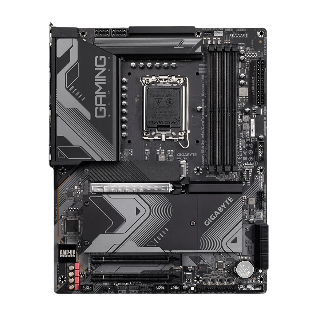 Gigabyte Z790 Gaming X ATX Motherboard 14th Gen Intel Core LGA1700 DDR5 7600(O.C.) HDMI 2.1 DP 1.2 PCIe 5.0 RAID 0/1/5/10 USB 3.2 Gen 2x2 Type-C 2.5GbE LAN ACPI 5.0 Norton Internet Security Win11/10 64-bit