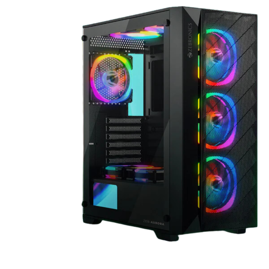 Zebronics Aurora ATX/mATX/ITX Mid Tower Computer Case