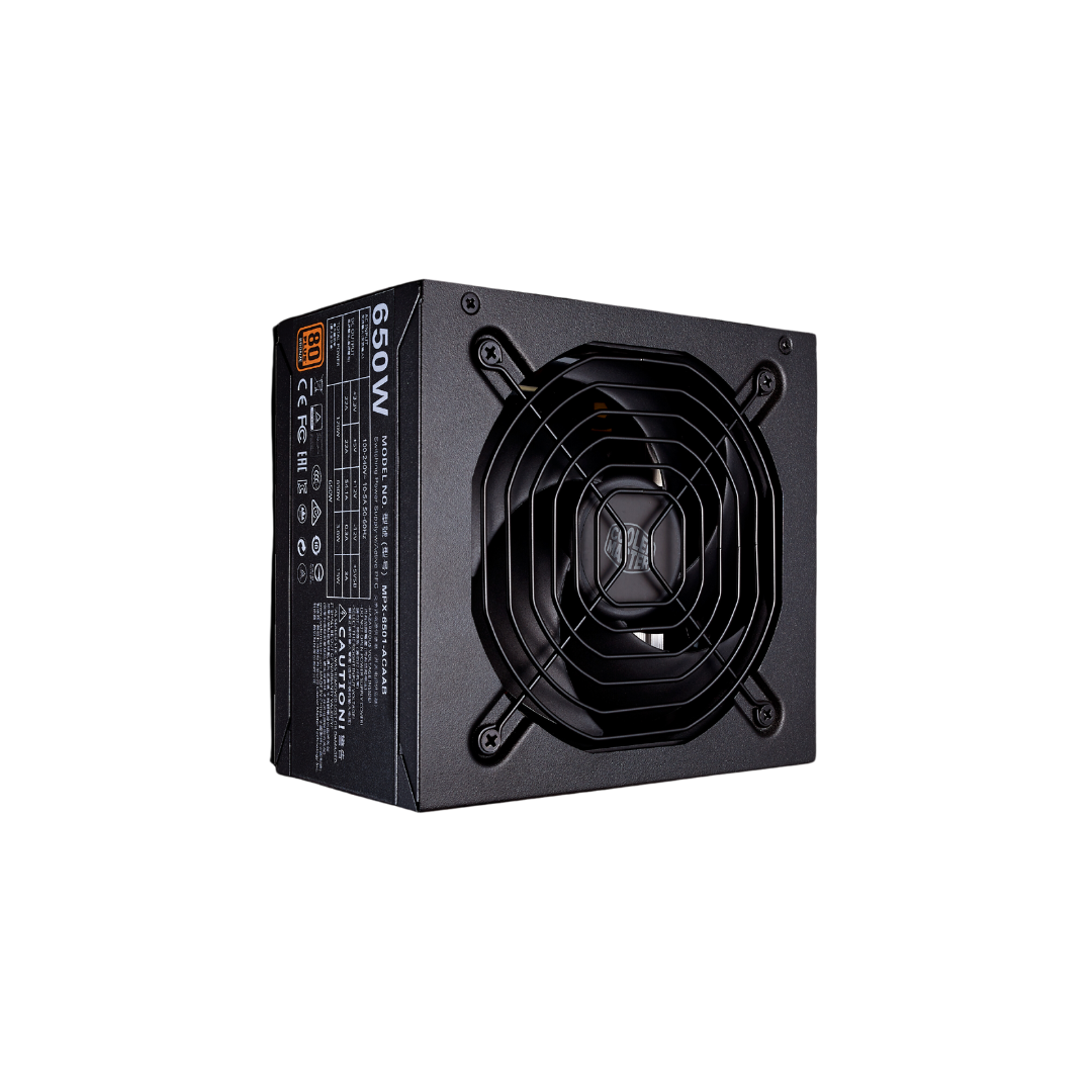 Cooler Master 650 CV 80+ Bronze Power Supply - MasterWatt 650 Semi Modular 650W with Active PFC