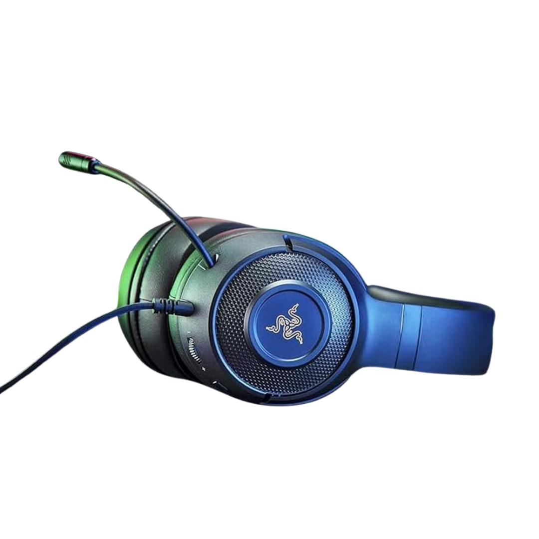 Razer Kraken V3 X USB Gaming Headset - TriForce Drivers, Oval Ear Cushions, HyperClear Cardoid Mic