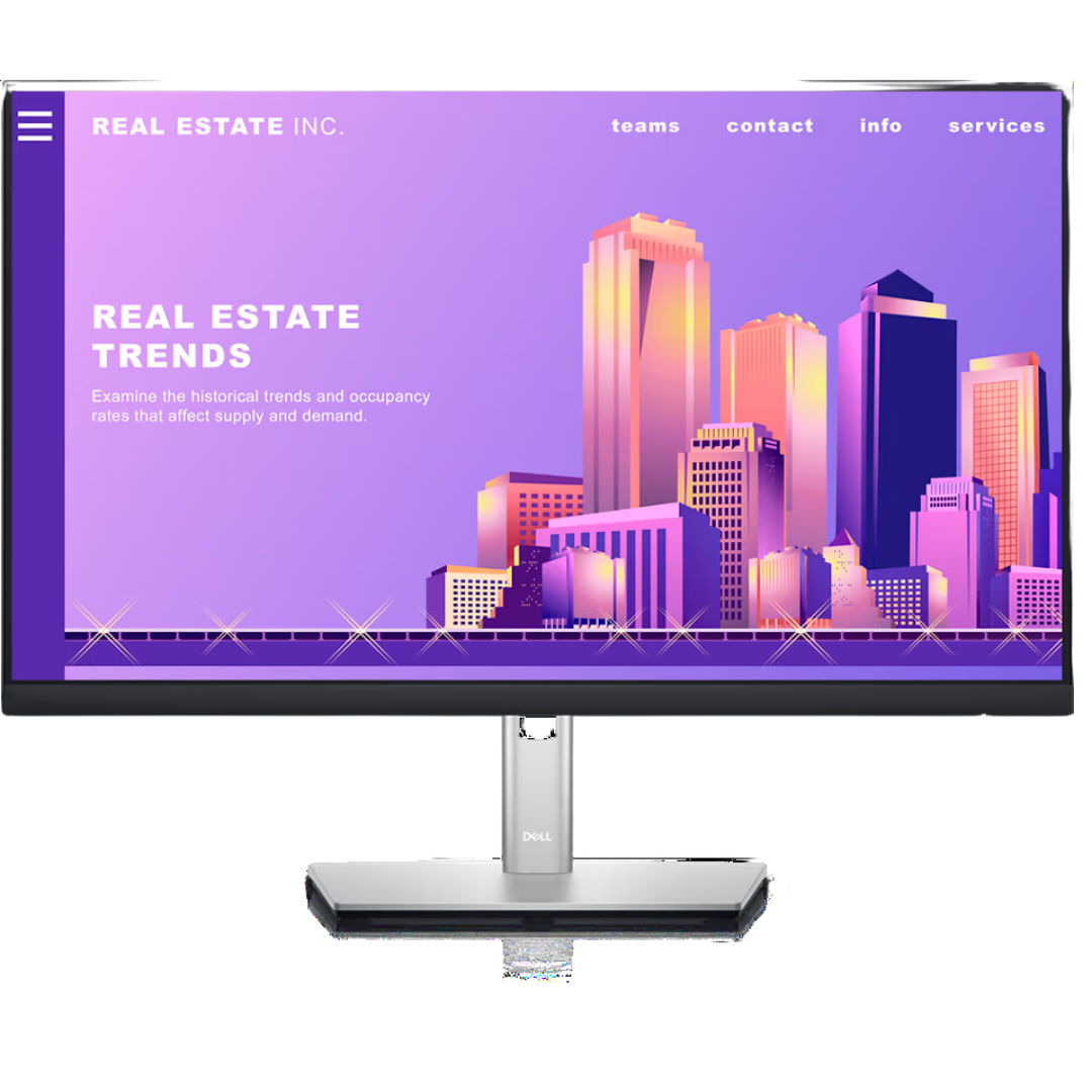 Dell P2422H 24" Full HD LED-Backlit IPS Monitor with USB 3.2 Gen 1 Hub