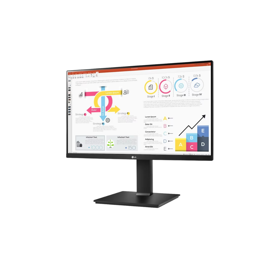 LG 24QP750-B QHD IPS Monitor, 23.8 inch, 2560 x 1440, HDR 10, AMD FreeSync™, Wall Mountable