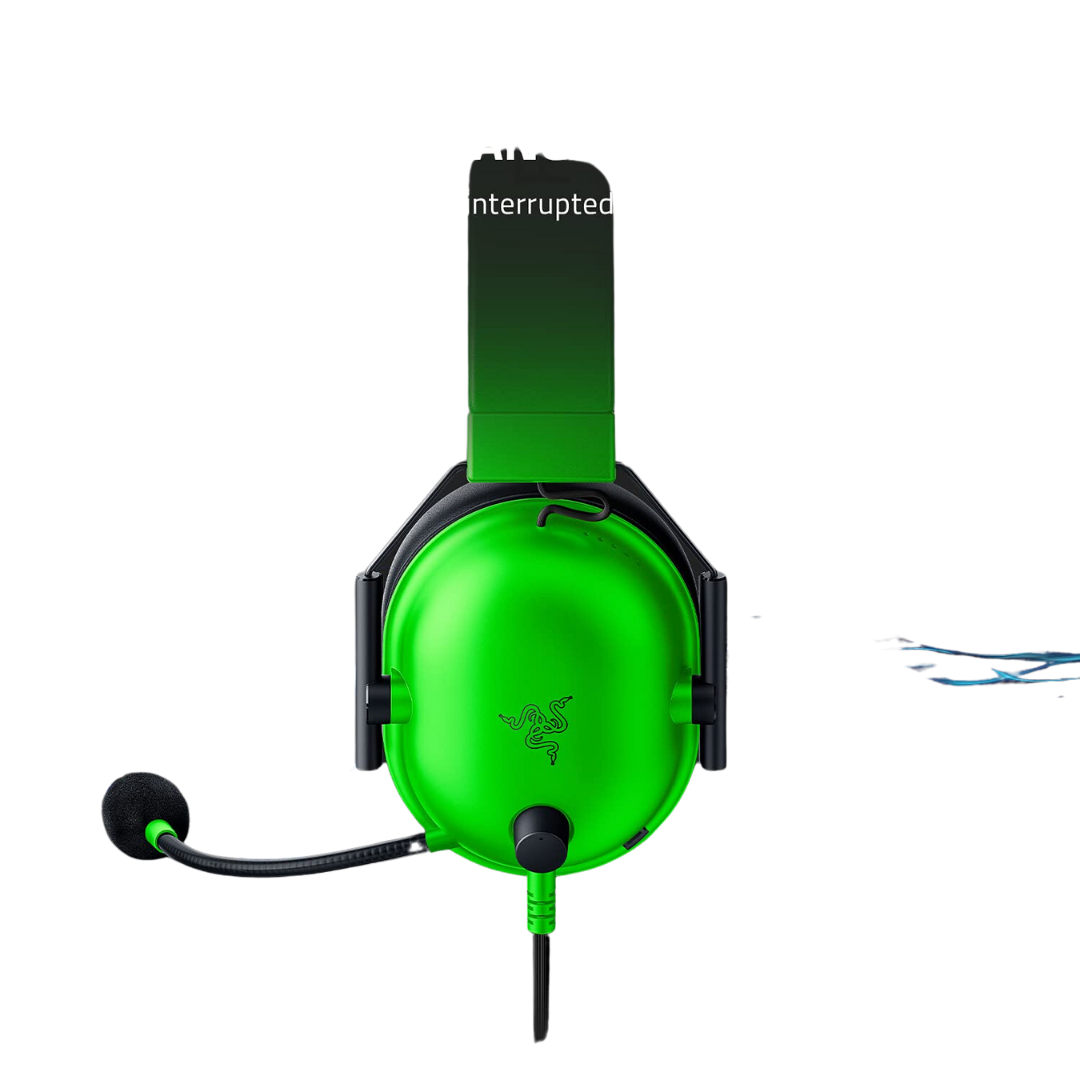 Razer BlackShark V2 X 7.1 Gaming Headset - Green, Razer™ TriForce, Breathable Memory Foam, Analog 3.5mm, 7.1 Surround Sound