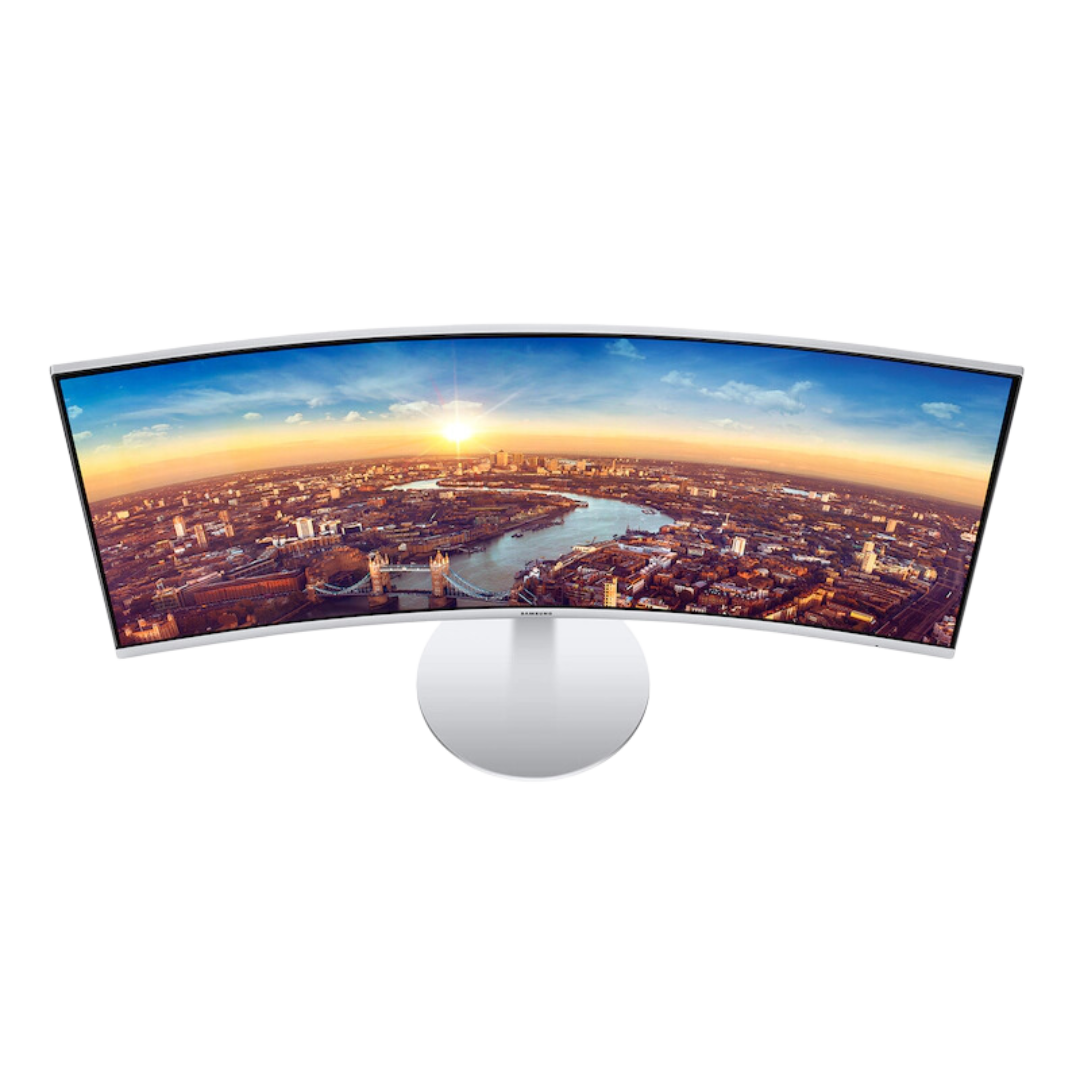 Samsung 34" LC34J791WTW01-QLED Curve Thunderbolt White 4K Monitor