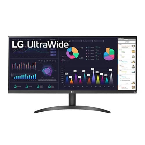 LG UltraWide 34WQ500 34" FHD IPS/HDR10/100HZ/SRG 99% Flat Gaming Monitor - | Buy Online at Shwetha Computers