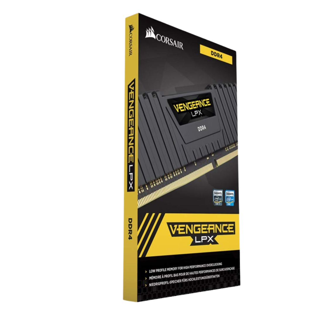 Corsair Vengeance Lpx 16GB DDR4 3200MHz Black Anodized Aluminum Heat Spreader