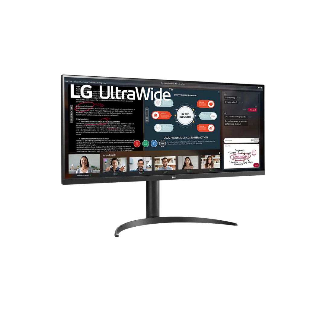 LG 34WP550B 34-inch IPS UltraWide Monitor with 2 HDMI, DP Port, Height Adjustment, Black