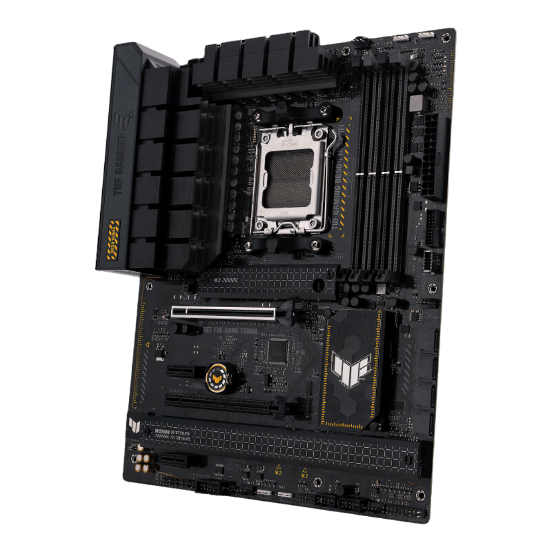 ASUS TUF Gaming B650 Plus Wi-Fi Motherboard - AMD Socket AM5, 128GB DDR5, PCIe 4.0, M.2 slots