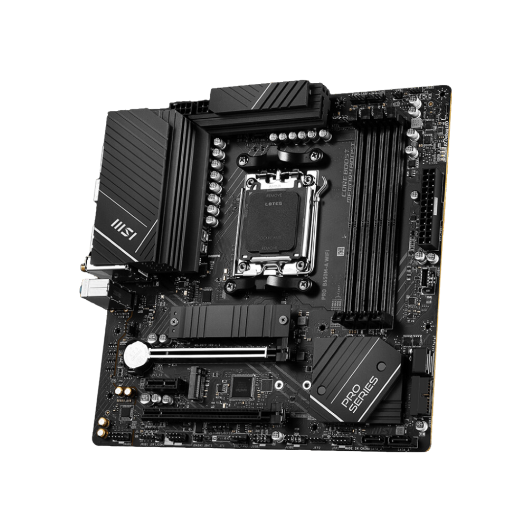 MSI PRO B650M-A WIFI DDR5 AM5 Motherboard with 2.5G LAN & Wi-Fi 6E