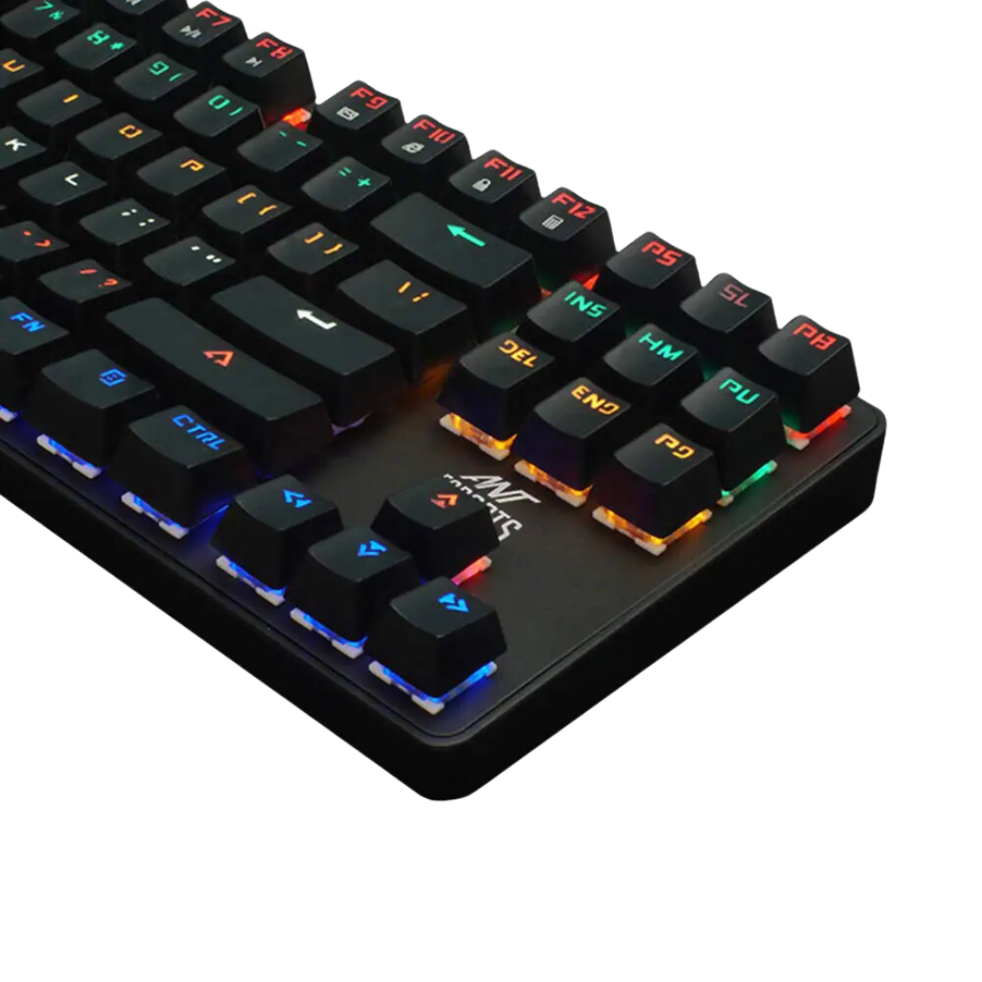 Ant Esports MK1000 TKL Mechanical RGB Gaming Keyboard Aluminum ABS 87 keys USB Win10 Support 1 Year Warranty