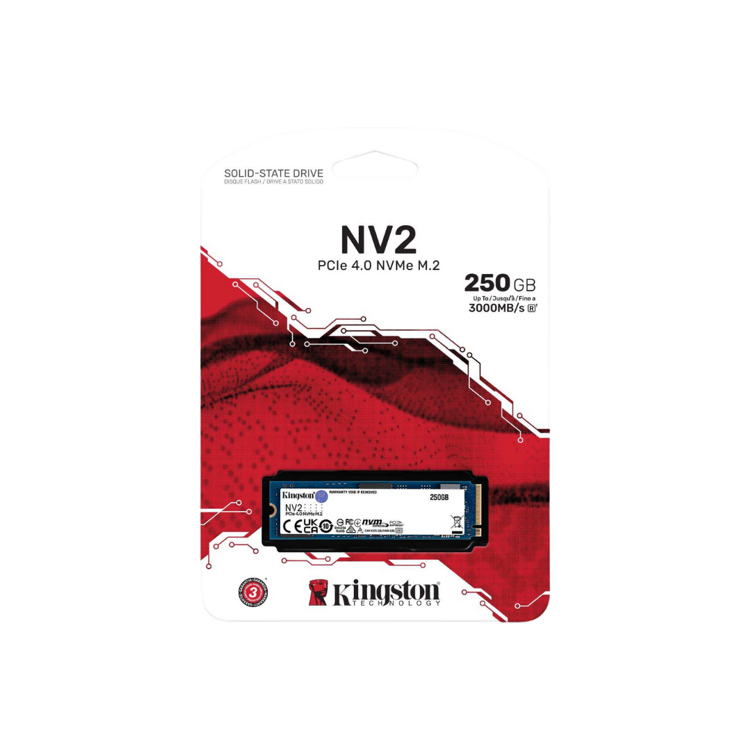 Kingston NV2 250GB PCIe 4.0 NVMe SSD