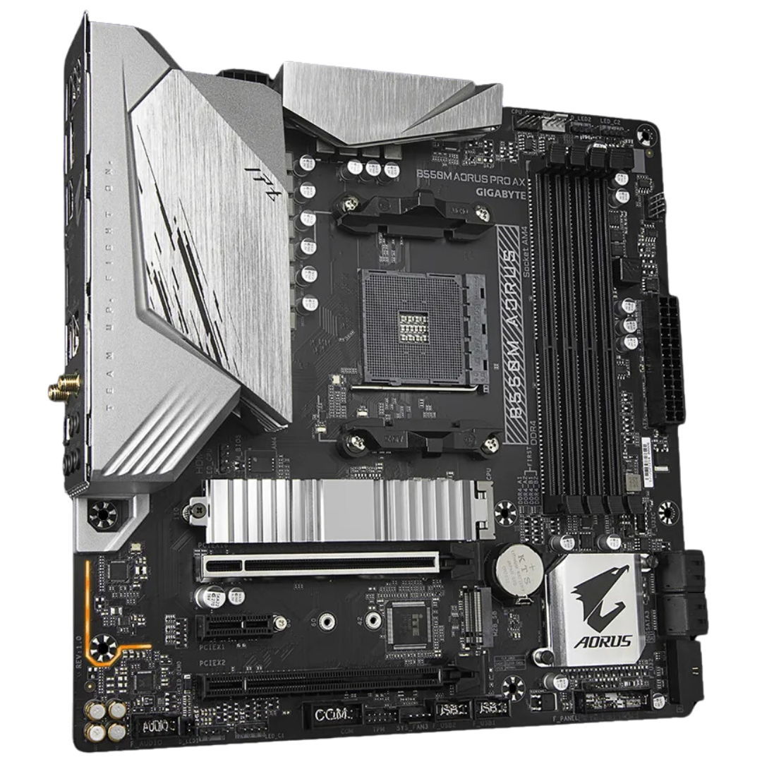 Gigabyte B550M AORUS PRO AX Micro ATX Motherboard with AMD Ryzen Support
