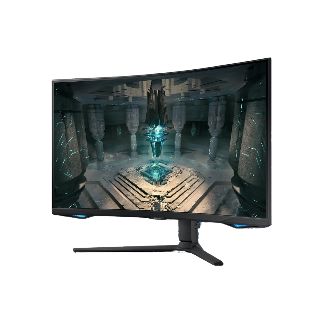 Samsung Odyssey G6 LS32BG650EWXXL 32" Curved Gaming Monitor HGDR 600, 2560 x 1440, 1ms Response Time, FreeSync Premium Pro, Windows 10, Tizen OS, VESA DisplayHDR 600, Quantum Dot Color, 2 x HDMI 2.1, Eye Saver Mode