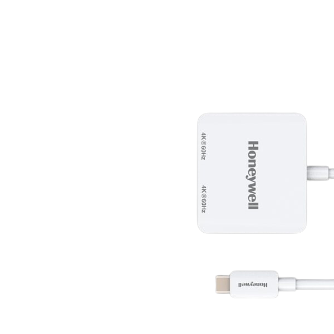 Honeywell Type C to Dual HDMI Adapter - 3 Year Warranty, Compact Design, 4K Resolution Support