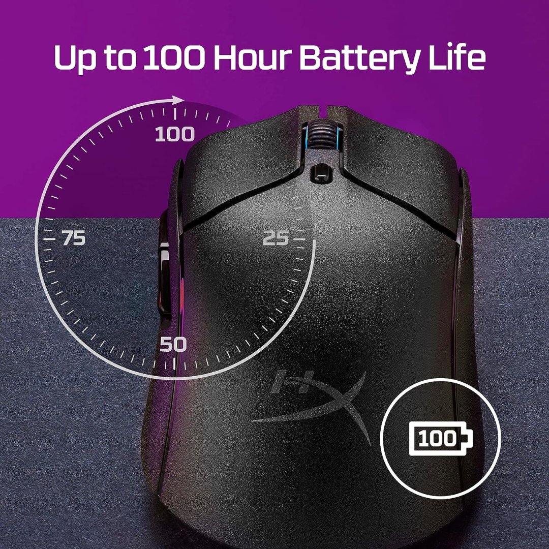 HyperX Pulsefire Haste 2 Wireless Gaming Mouse 26K Sensor 26000 DPI 100 Hour Battery Life