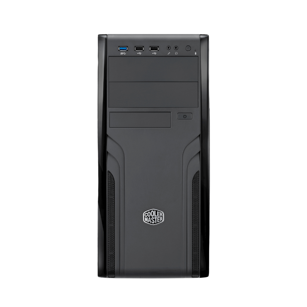 Cooler Master FORCE 500 Mid Tower Cabinet with Tempered Glass Side Panel - Black Mesh Steel 2x USB 3.2 Gen 1 2 Years Warranty