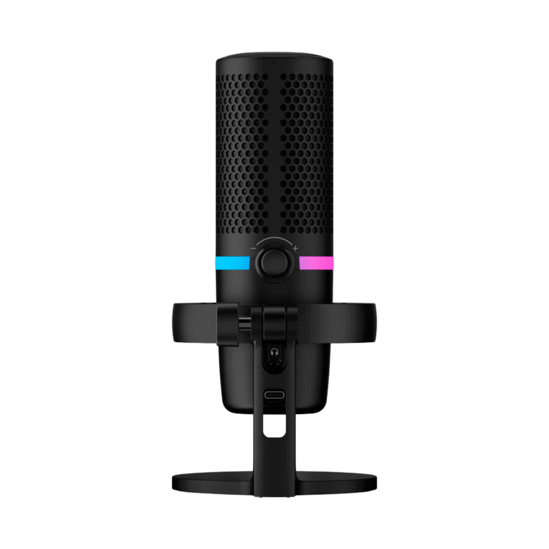 HyperX DuoCast RGB USB Condenser Microphone (Black) - Cardioid & Omnidirectional, 20Hz-20kHz Frequency Response