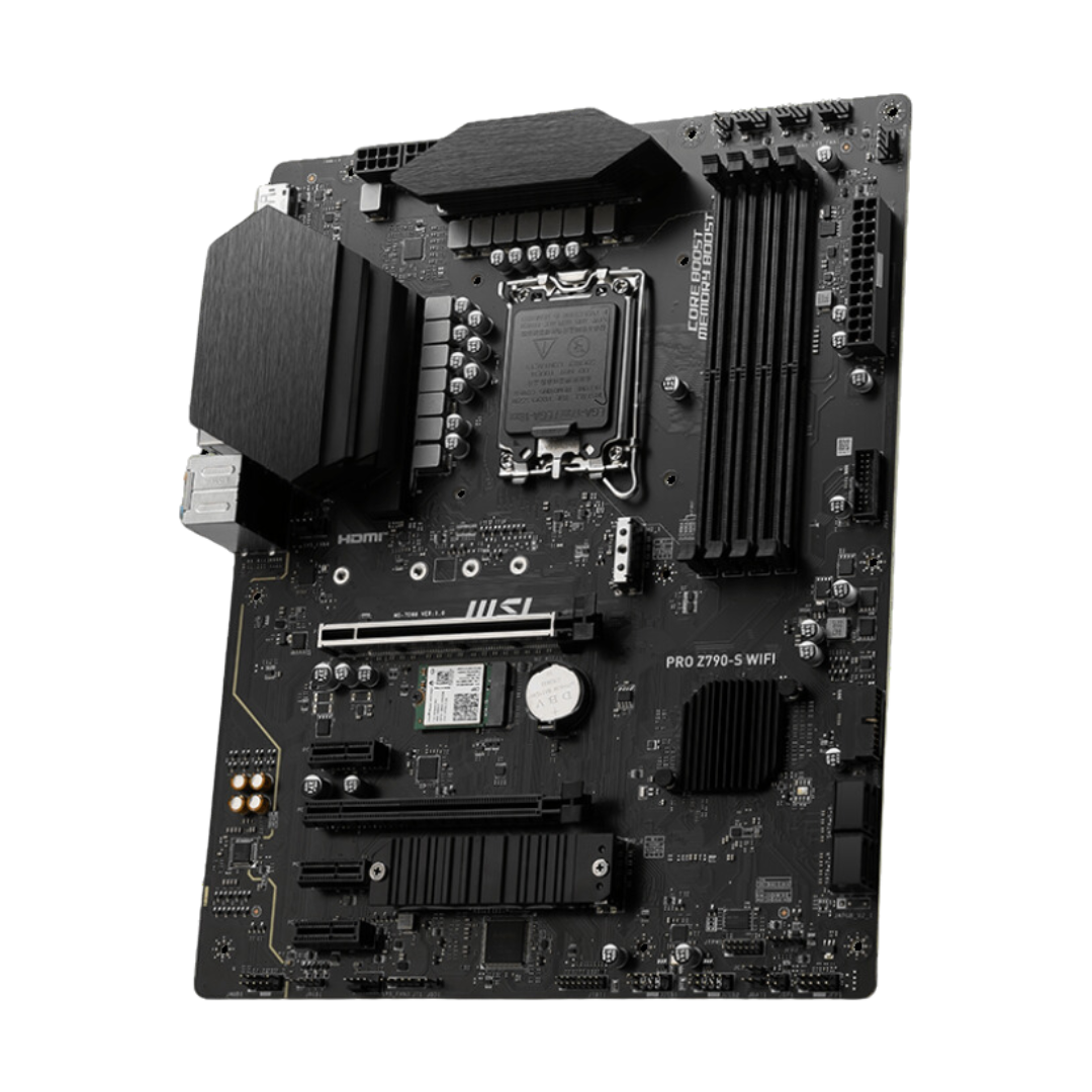 MSI PRO Z790-S WIFI ATX Motherboard - INTEL Z790, LGA 1700, DDR5 6600+(OC), PCIe 5.0, Wi-Fi 6E, Bluetooth 5.3