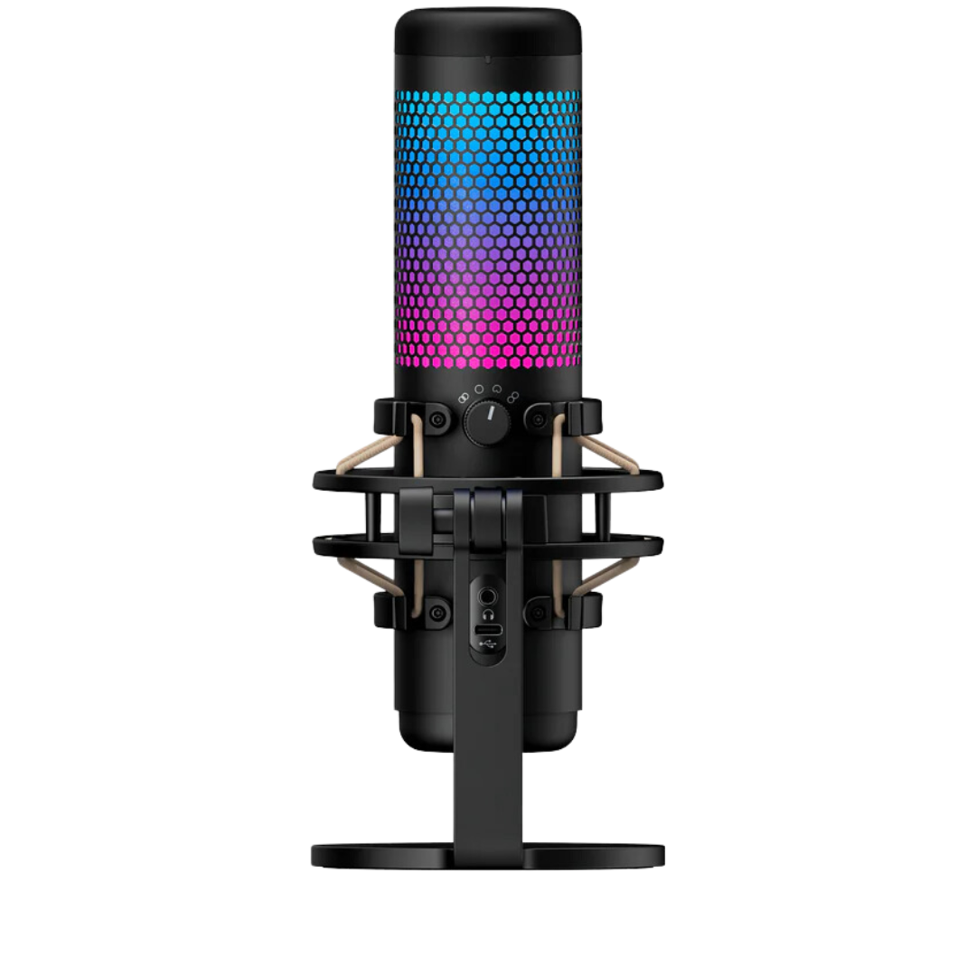 HyperX QuadCast S RGB USB Condenser Microphone - Three 14mm Electret Capsules