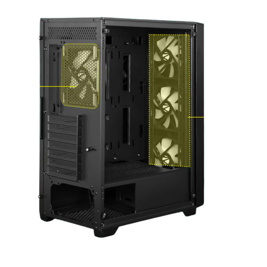 Zebronics Aurora ATX/mATX/ITX Mid Tower Computer Case