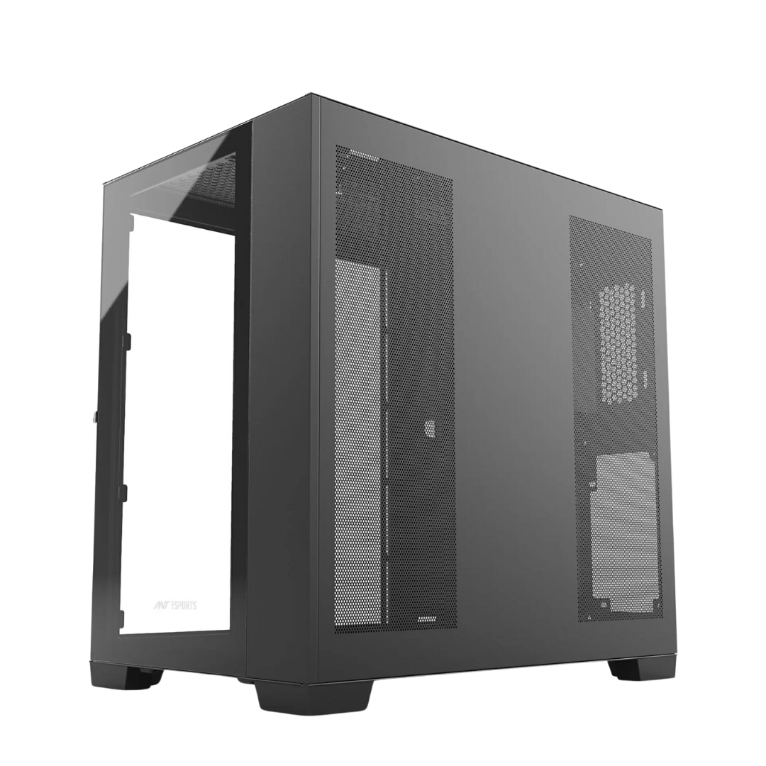 Ant Esports Crystal XL Black Chassis with Tempered Glass
