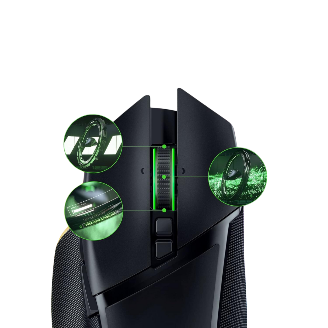 Razer Basilisk V3 Pro Wireless Gaming Mouse (White) 30000 DPI 90-hour Battery Life