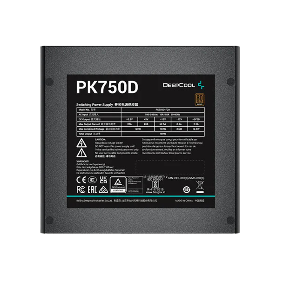 Deepcool PK750D 750W 80 Plus Bronze ATX Power Supply