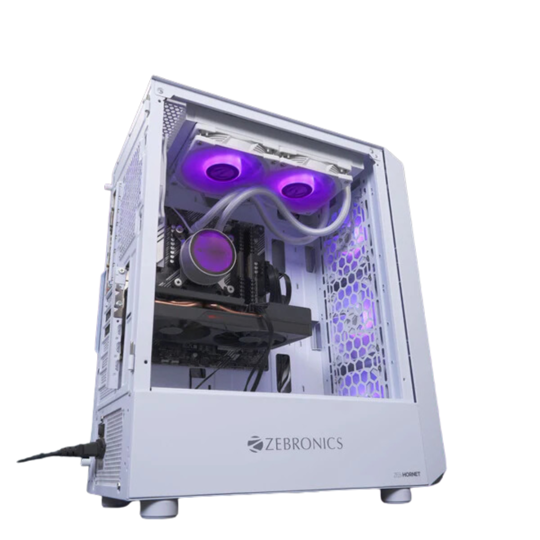 Zebronics ZEB-AIO240AW 240MM Aio Cooler (White) with RGB & Fan Controller