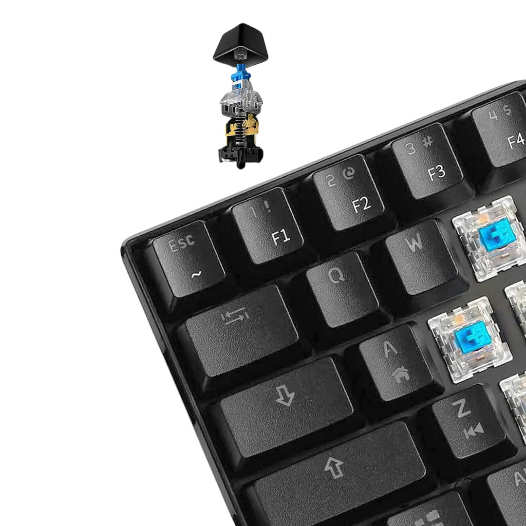 Ant Esports MK1300 Mini Mechanical Gaming Keyboard - USB Type-C 61 Key Blue Switch LED Backlight