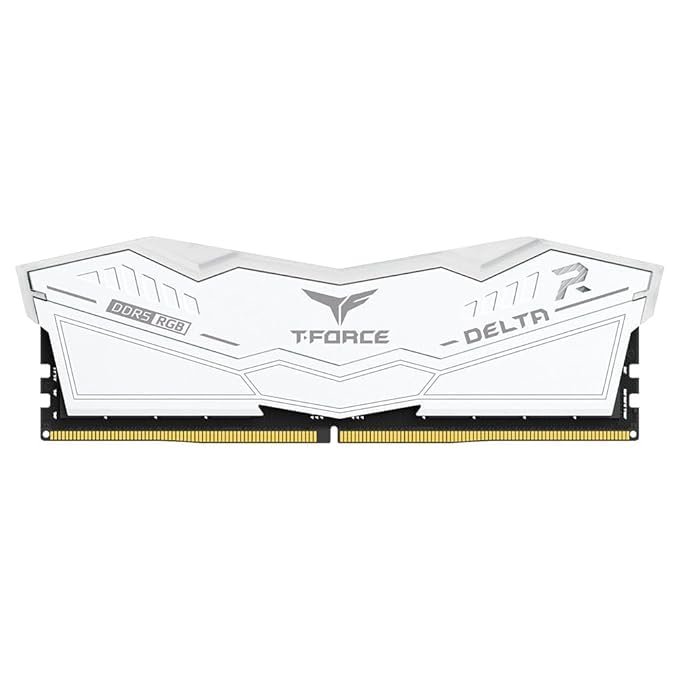 TEAMGROUP T-FORCE Delta RGB CL40 DDR5 16GB 5200MHz Desktop RAM (White) - | Buy Online at Shwetha Computers