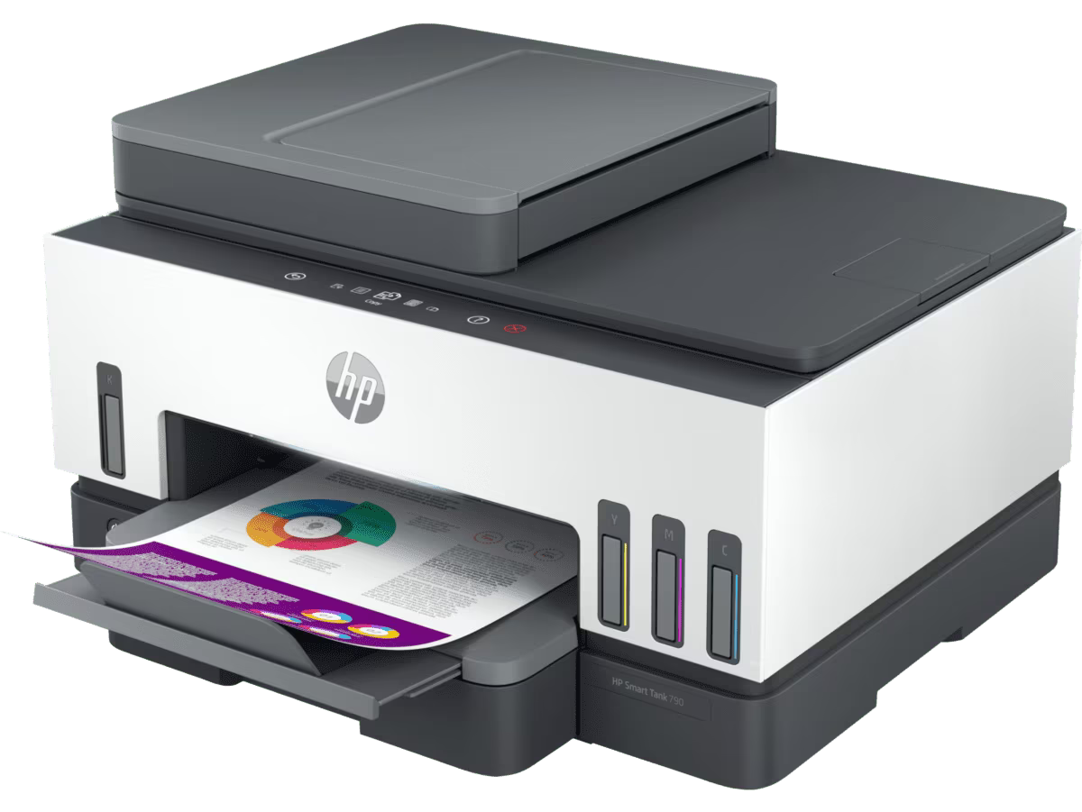 HP 790 Ink Tank Duplexer with ADF | Print, Copy, Scan USB and WiFi for Home and Office - | Buy Online at Shwetha Computers