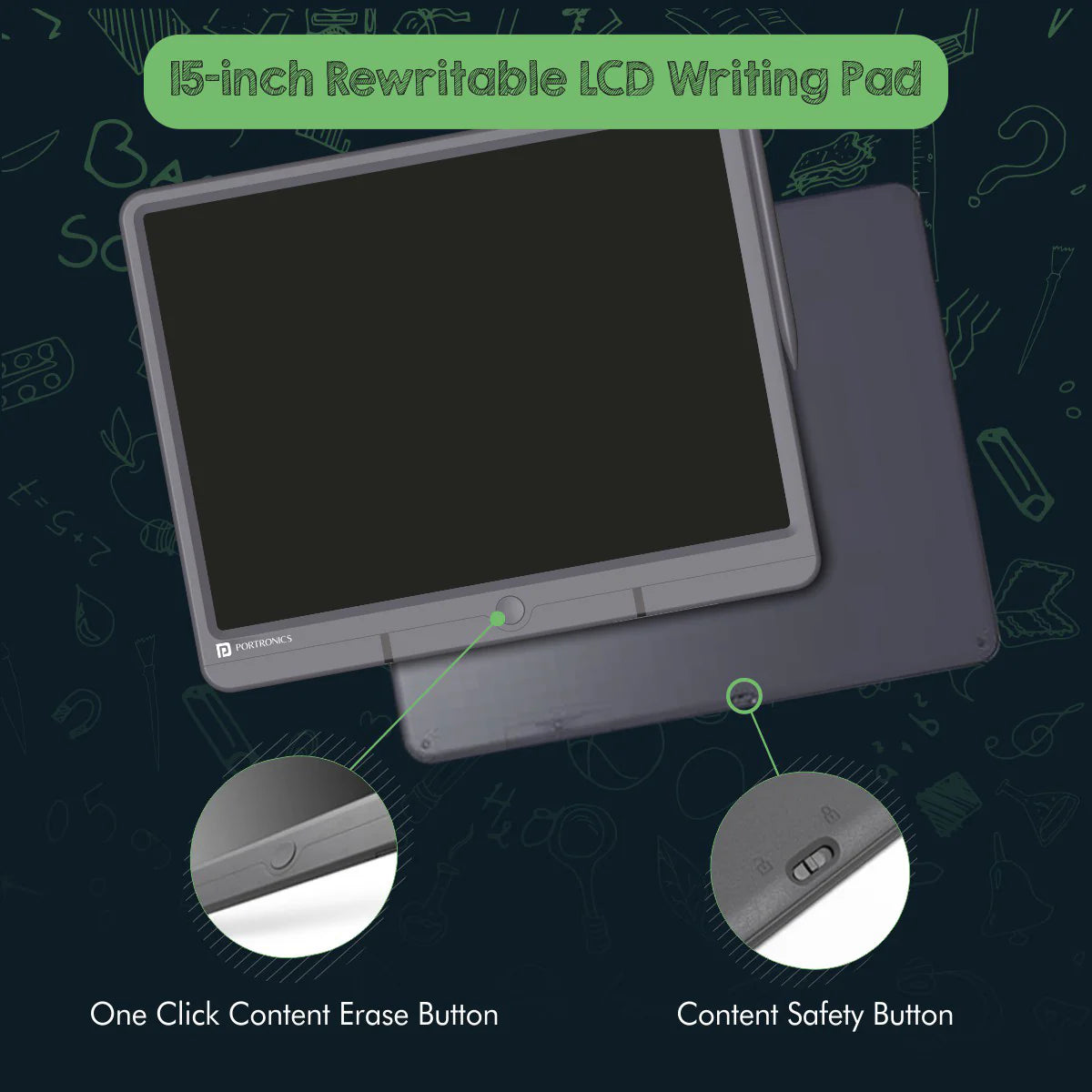 PORTRONICS Ruffpad 15