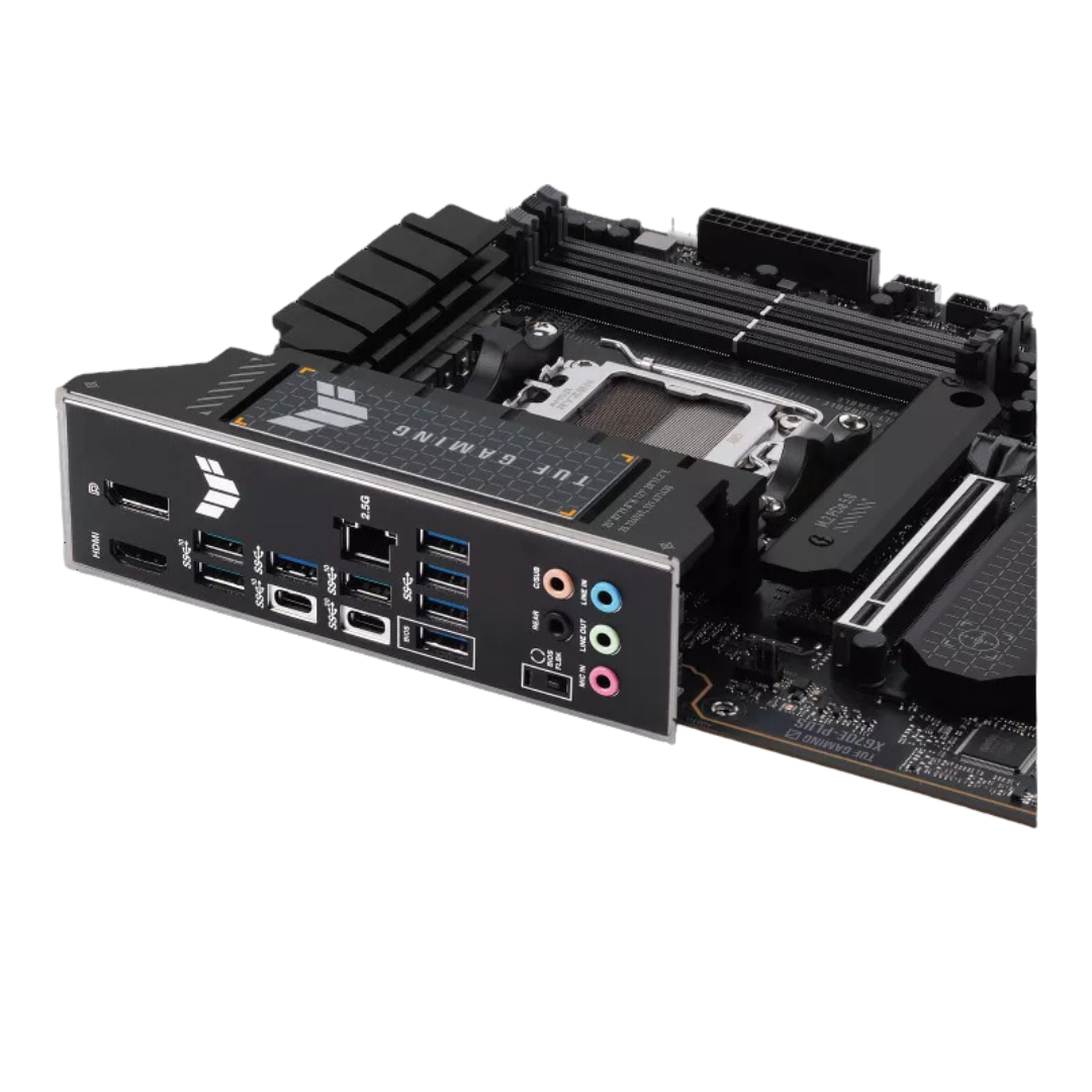 Asus TUF Gaming X670E-Plus Motherboard for AMD Ryzen 7000 Series, DDR5 6400+ Support, 4 x M.2 Slots, 2.5Gb Ethernet, 8K@60Hz DisplayPort, ATX Sized, 3 Year Warranty