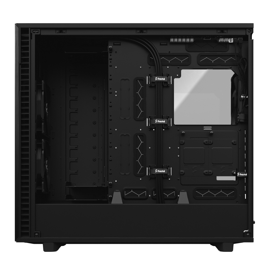 Fractal Design Define 7 XL Black Solid Cabinet with 18 Drive Positions, USB 3.1 Gen 2 Type-C Port, and 11 Fan Mounts