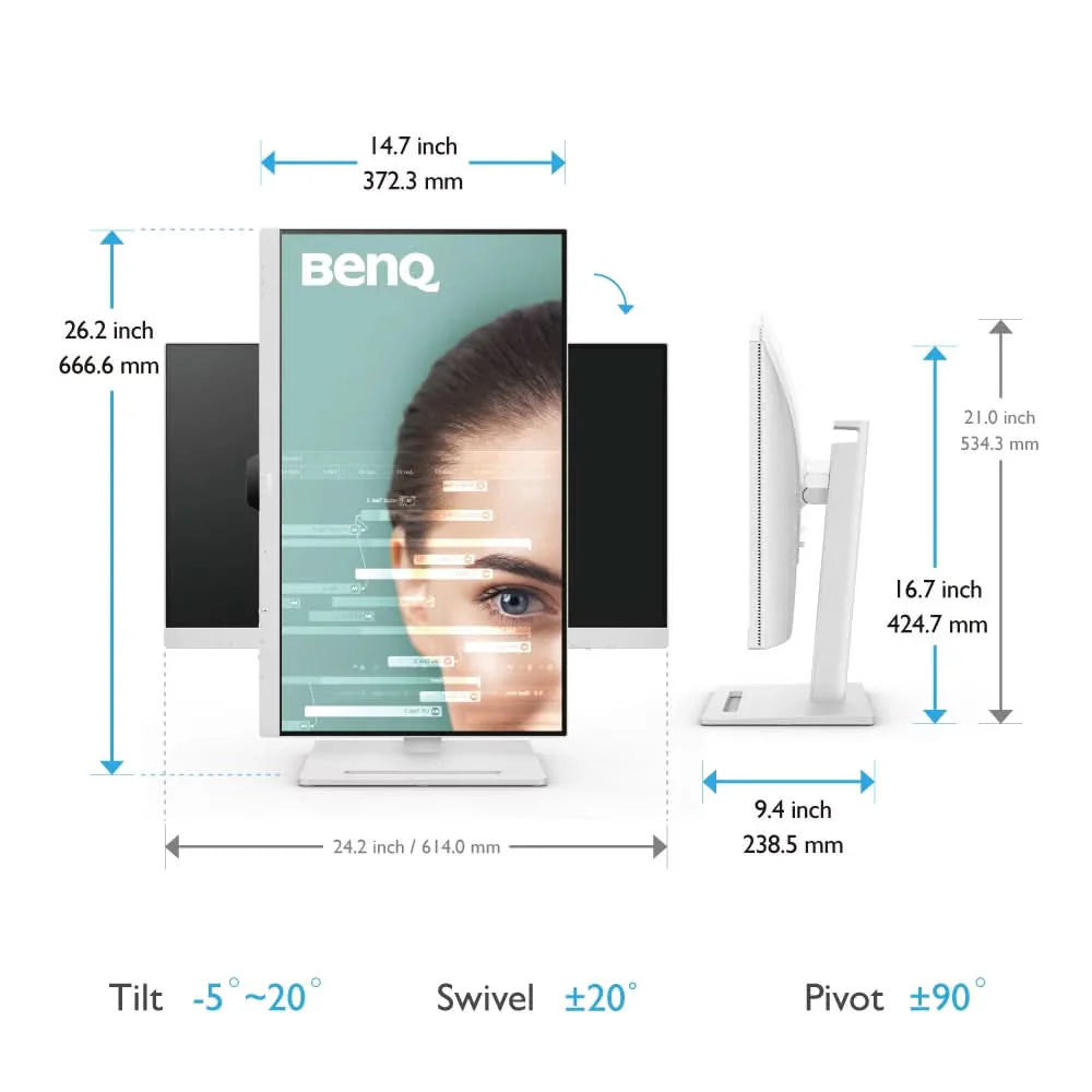 BenQ GW2790QT 27 Inch QHD Eye-Care Monitor with Eye-Safe Technology