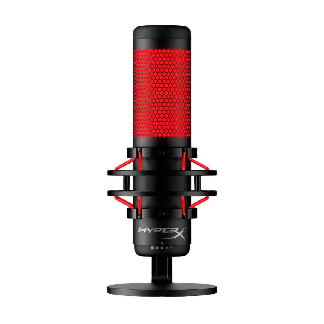 HyperX QuadCast USB Condenser Microphone - Gaming Unidirectional Stereo Mic for PC, PS4, Mac