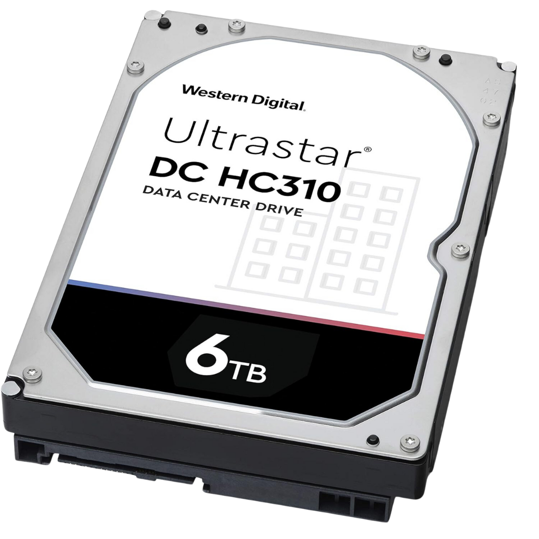 Western Digital HDD WD Ultrastar 6tb - HUS726T6TALE6L4 6TB SATA 7200 RPM 256MB Cache CMR SE 5-Year Warranty 147mm x 101.6mm x 26.1mm