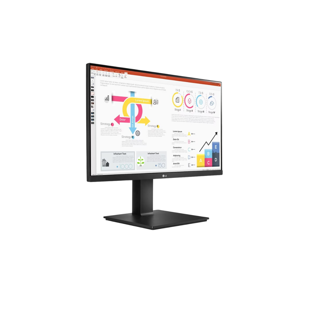 LG 24QP750-B QHD IPS Monitor, 23.8 inch, 2560 x 1440, HDR 10, AMD FreeSync™, Wall Mountable