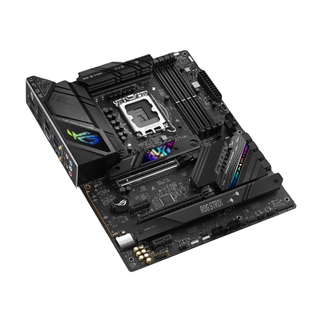 Asus ROG Strix B760-F Gaming WIFI Motherboard, Intel LGA1700 Chipset, DDR5 7800MHz, 3M.2 Slots, Wi-Fi 6E, USB 3.2 Gen 2x2