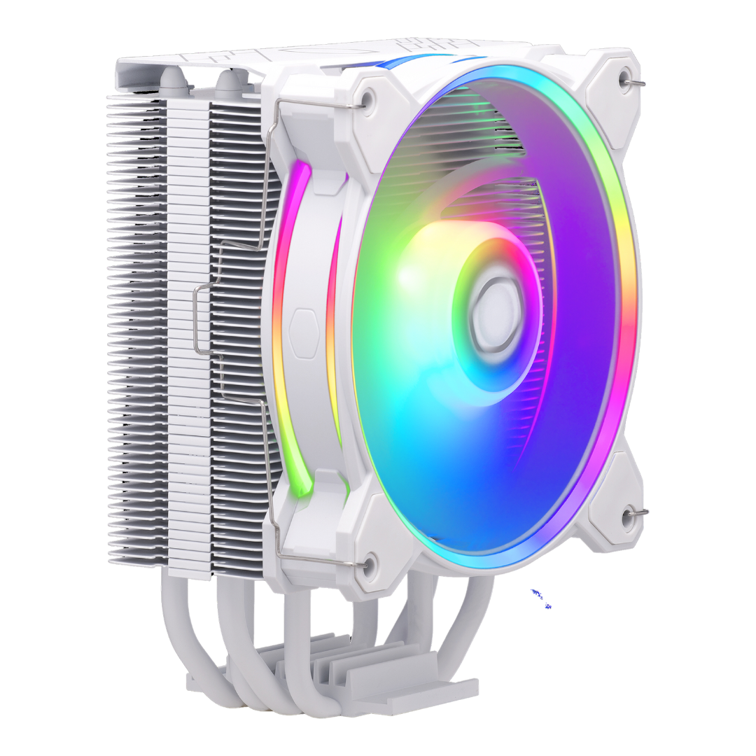 Cooler Master AIR Cooler 212 HALO White 124x73x154mm Addressable RGB 4 Heat Pipes