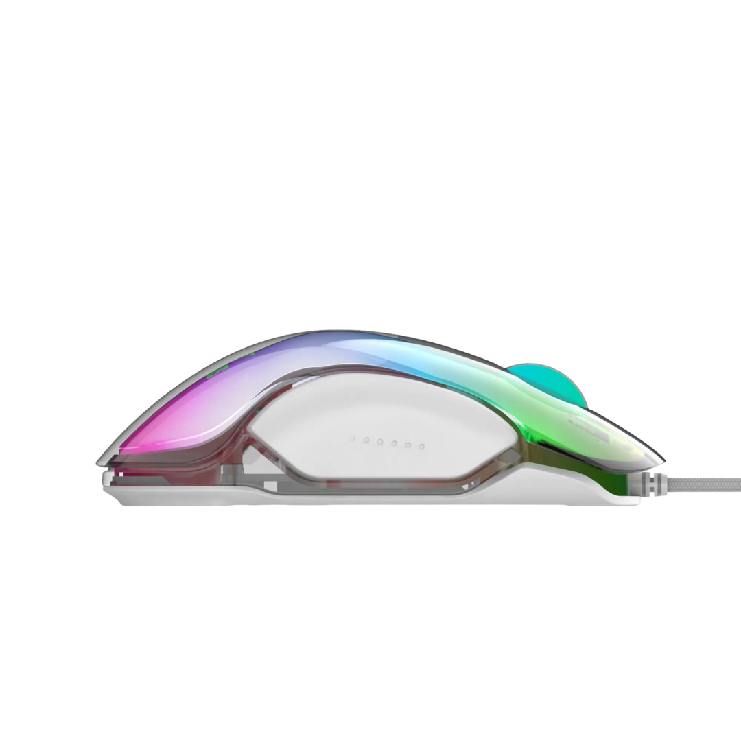 Ant Esports GM610 Crystal RGB Gaming Mouse 12800 DPI White