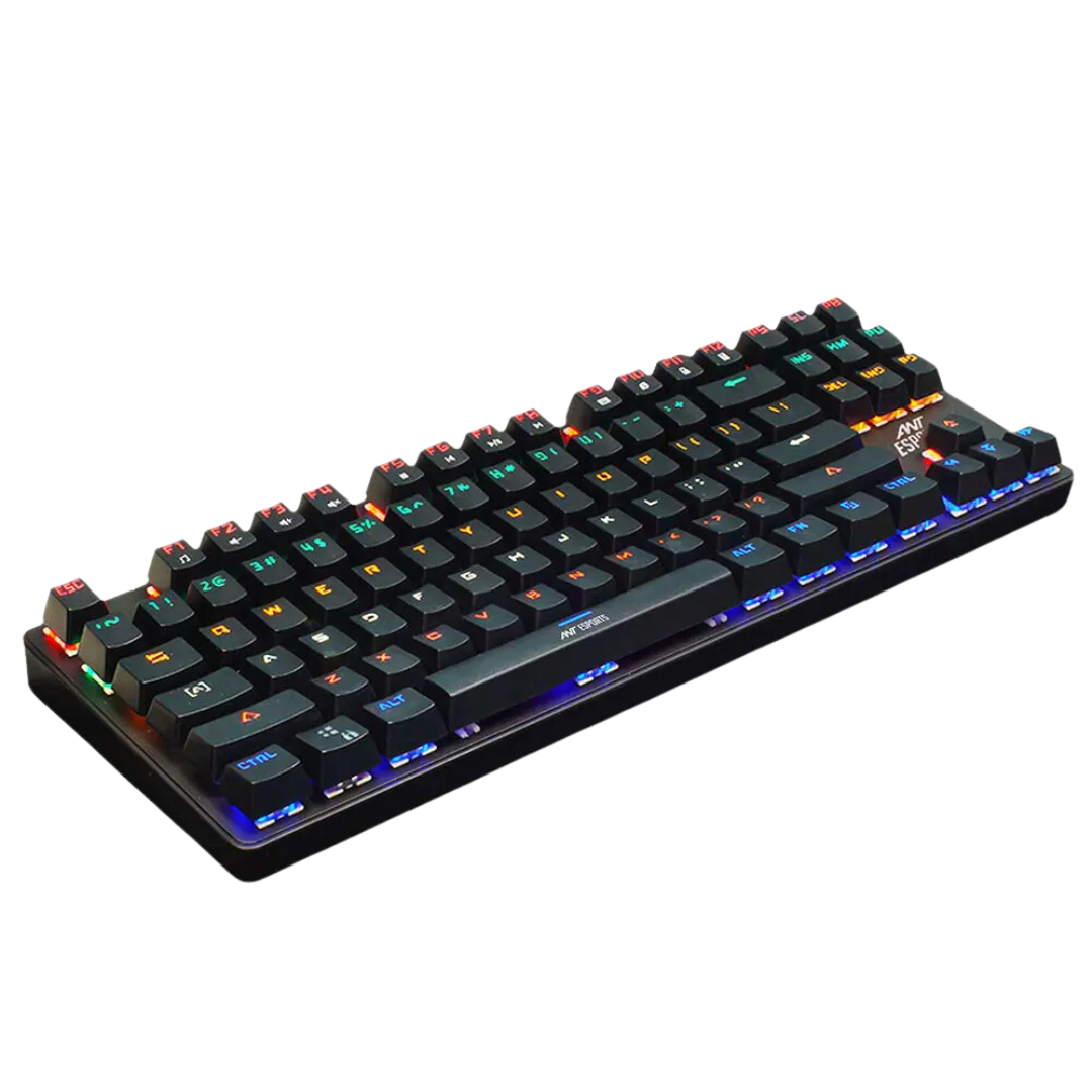 Ant Esports MK1000 TKL Mechanical RGB Gaming Keyboard Aluminum ABS 87 keys USB Win10 Support 1 Year Warranty