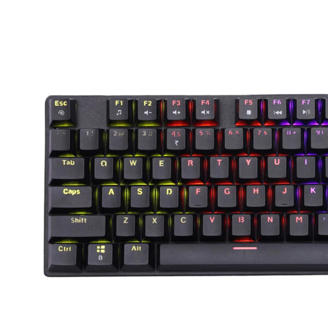 Zebronics Kb-Zeb K4001M Nitro Plus Red Switches Mechanical Keyboard 104 Keys 2 Yrs Warranty