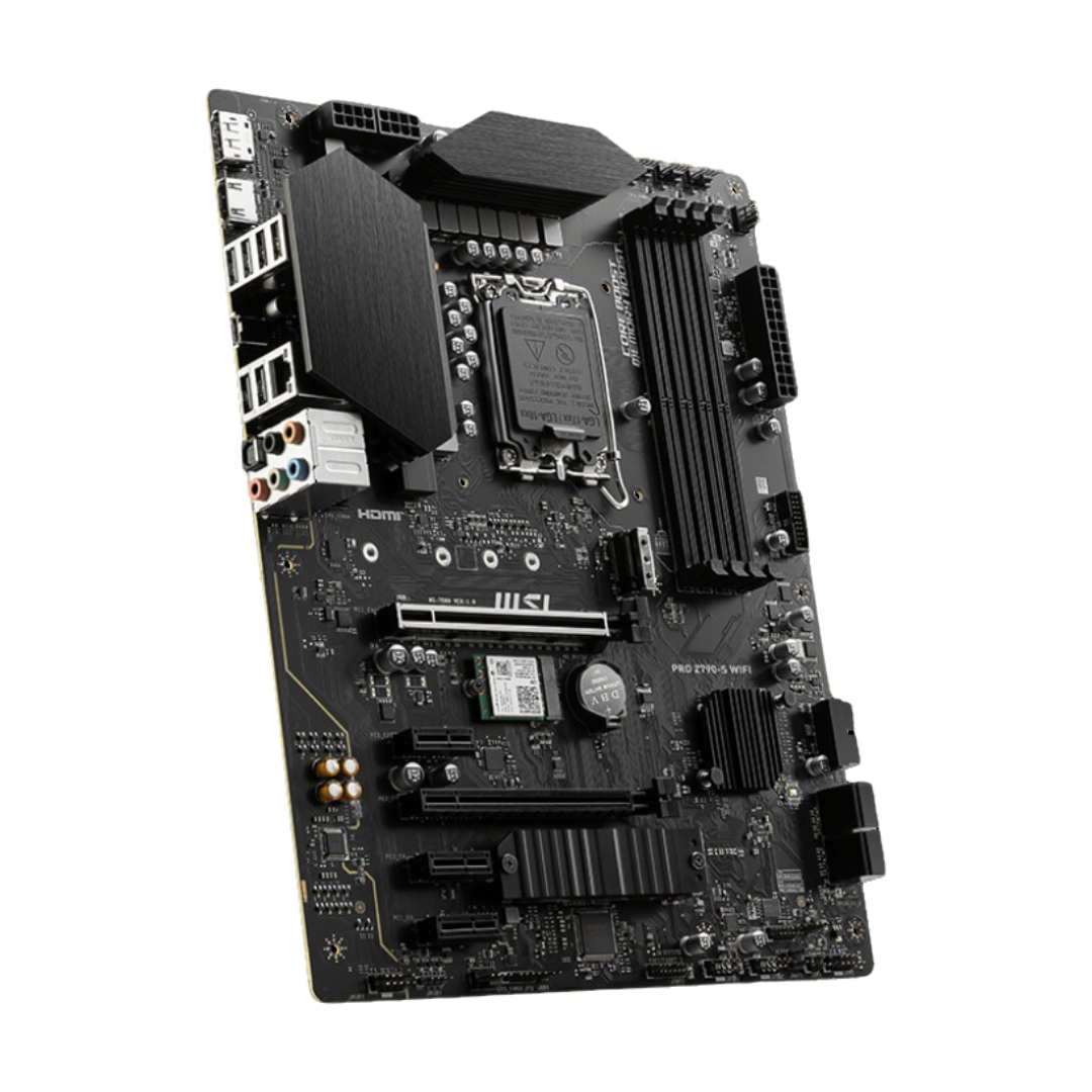 MSI PRO Z790-S WIFI ATX Motherboard - INTEL Z790, LGA 1700, DDR5 6600+(OC), PCIe 5.0, Wi-Fi 6E, Bluetooth 5.3
