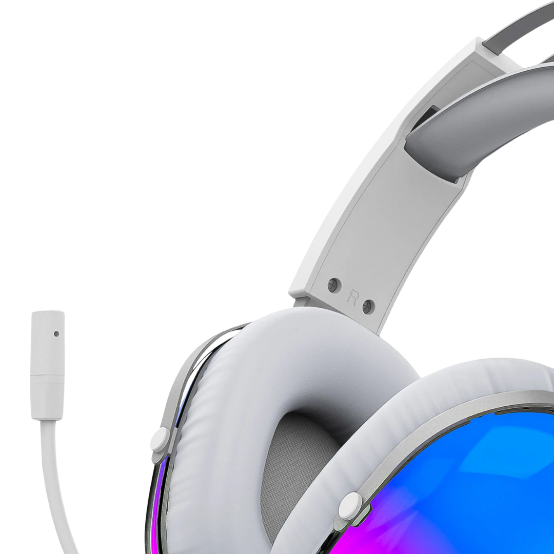 Ant Esports H1150 White 40mm RGB Wired Headset
